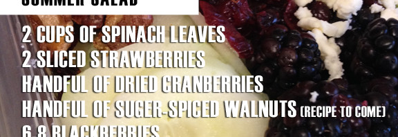 Walnut Goat Cheese Summer Salad