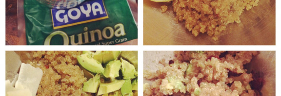 amazing tangy Warm Quinoa Salad