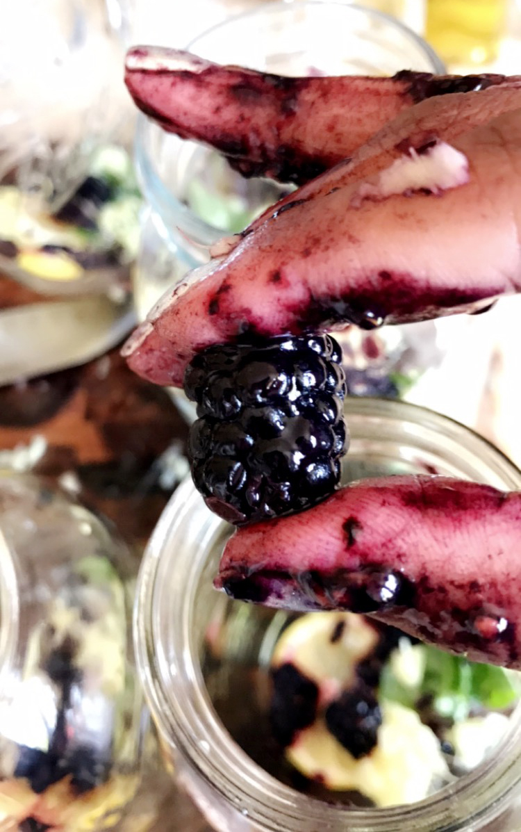 Blackberry-Ginger Infused water