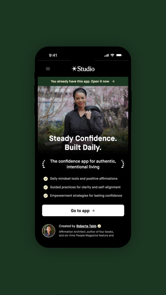 Roberta Tabb's Confidence Builder App screenshot